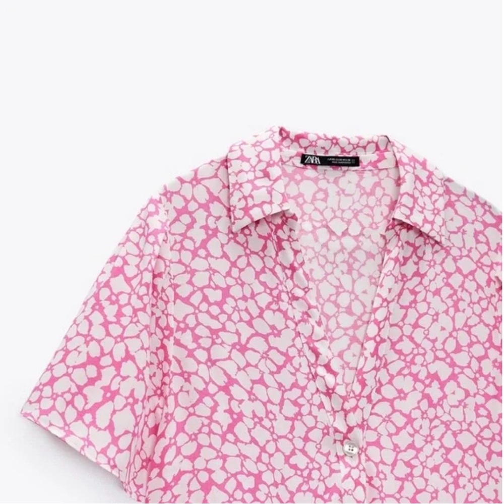 Zara Collared Floral Midi Dress (size: s)